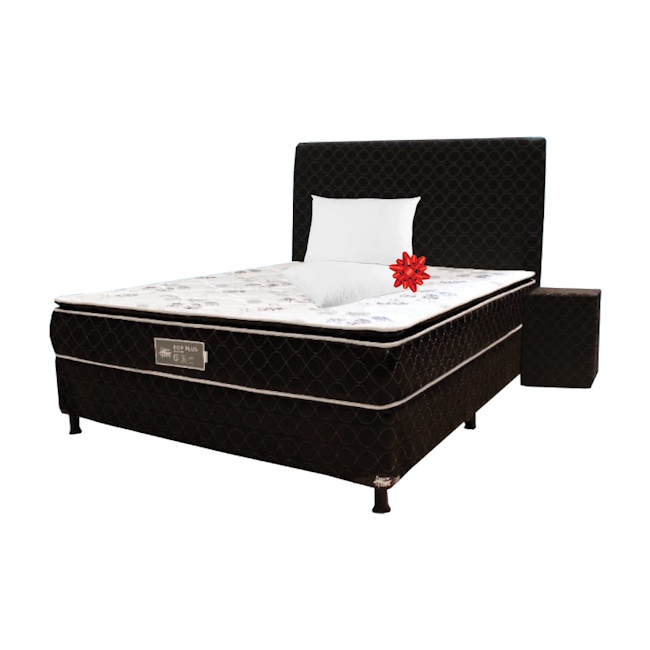 SOMIER DUAL PILLOTOW TOP 1.40 X 1.90