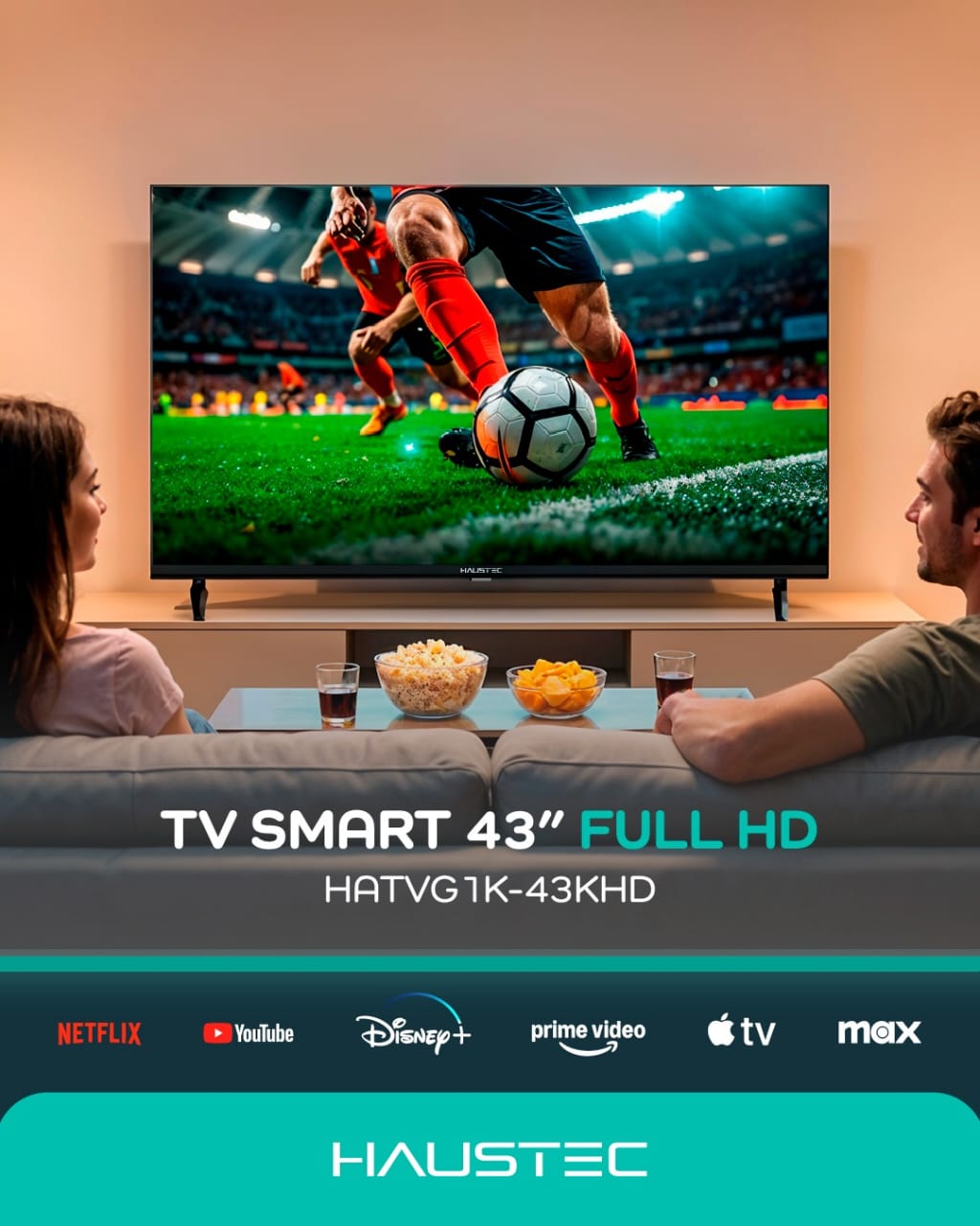 TELEVISOR HAUSTEC 43" FULL HD