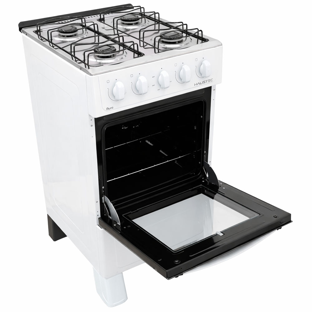 Cocina Haustec Aura 4 Hornallas 50 Litros Blanco - Imagen 4